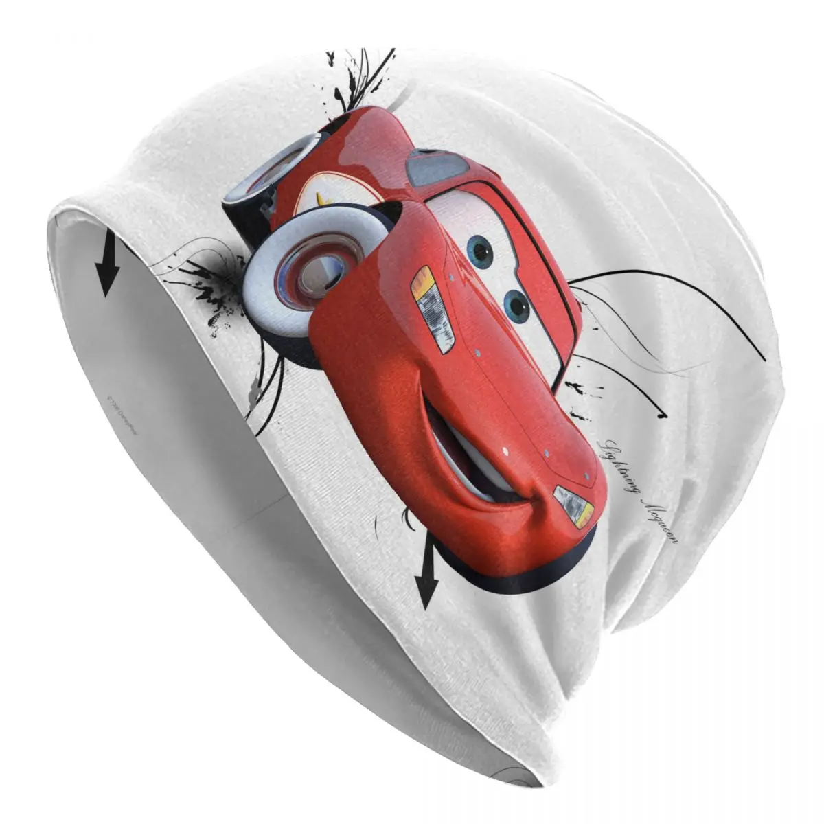 

Изготовленные на заказ шапки Lightning Mcqueen Cars Skullies, зимняя теплая вязаная шапка в стиле хип-хоп, шапки с капюшоном для взрослых и автомобилей, уличная лыжная шапка