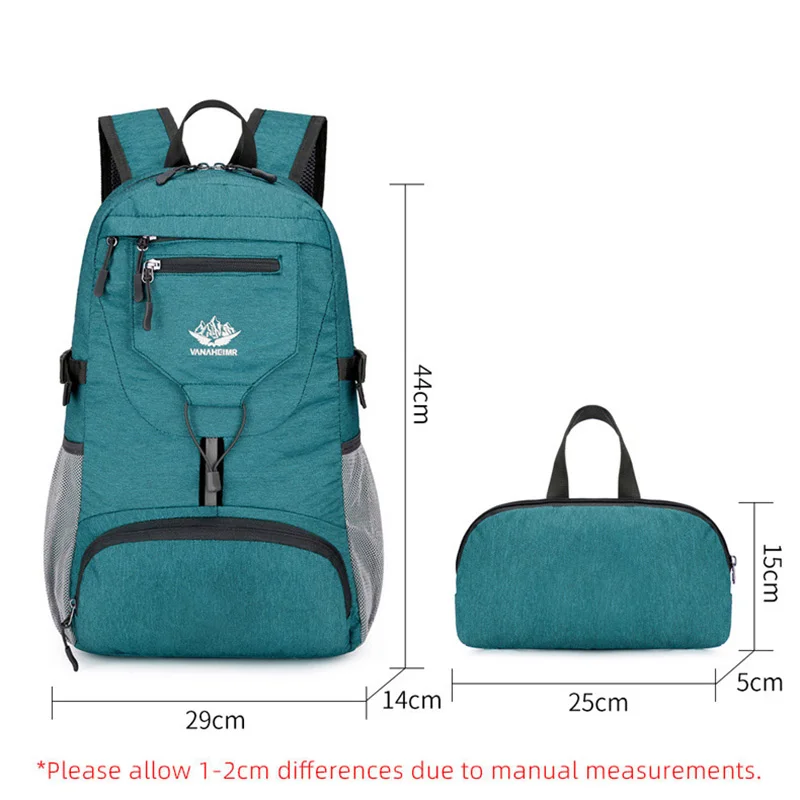 Lightweigt Foldable Backpack Travel Bag For Men Women Portable Ultralight Outdoor Sports Camping Climbing Daypack Trekking Bag