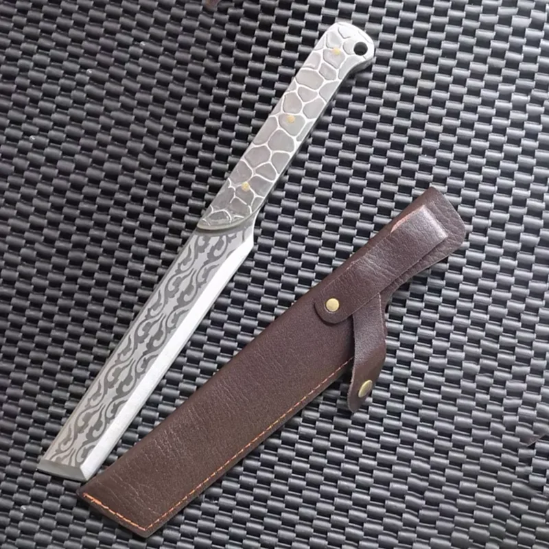 

korknife Forged Stainless Steel Meat Cleaver - Chef Knife with Stainless Steel Handle, Meat Vegetable Cutter Kitchen Tools