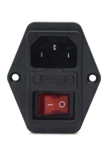 IEC Socket Type Power Filter CW2C-3A-T,CW2B-6A-T,CW2B-10A-T,CW2C-6A-T,CW2B-3A-T,CW2C-10A-T With Light Safety Switch