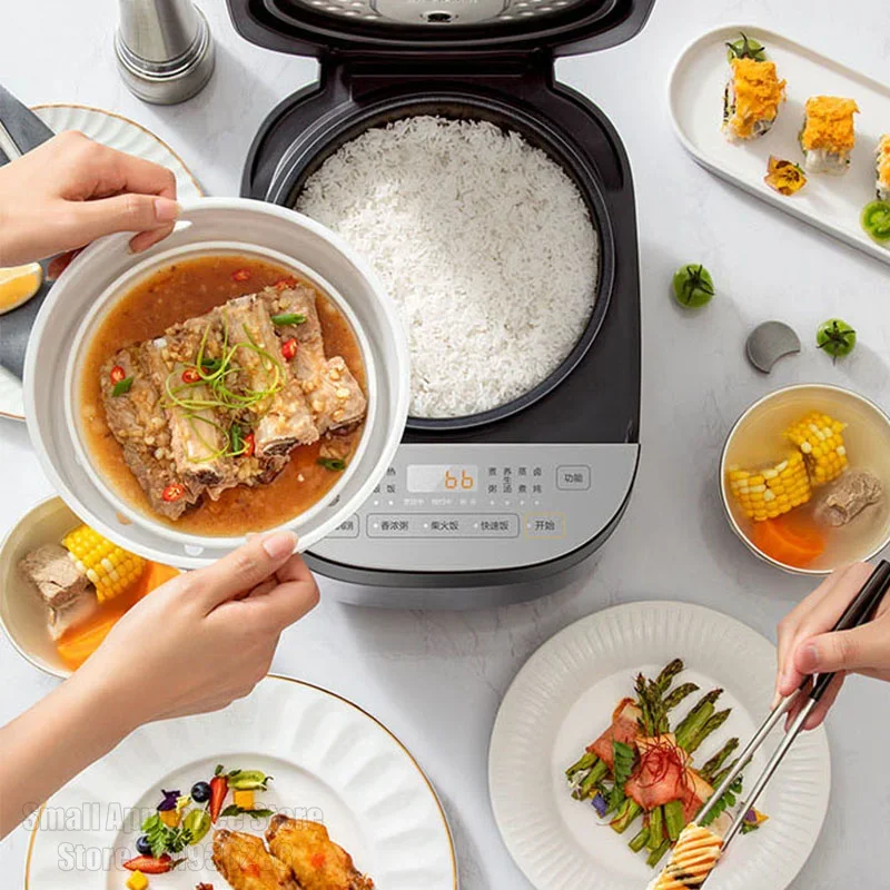 Midea-arrocera eléctrica de 3L, Multicooker antiadherente, máquina de cocina Universal, electrodomésticos de cocina planos pequeños para cocina y hogar