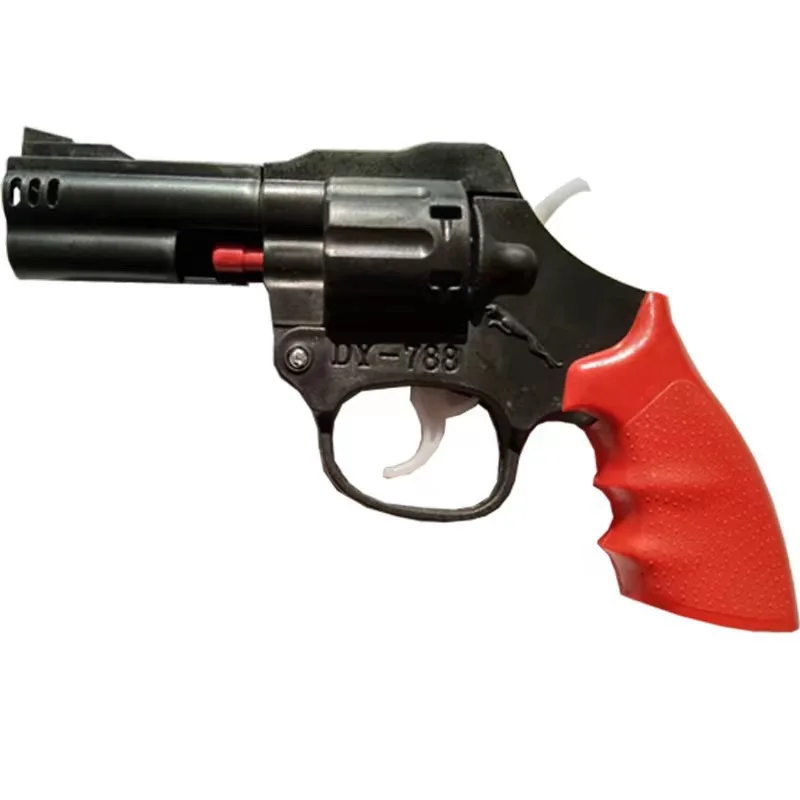 Revolver Toy Gun Mini Non-firing Pop Pistol Inert Cap Fake Gun for Adults Collection Boys Birthday Gift