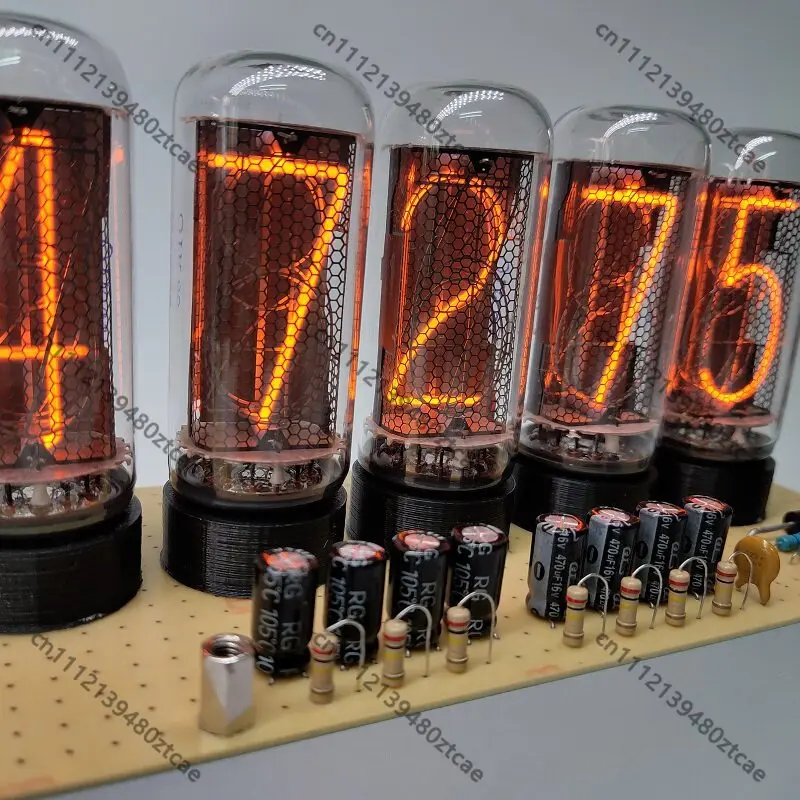 World Line Divergence Meter Steins;Gate Bluetooth Control IN18/DGM01 Glow Tube Clock Vintage Electronic Desk Clock