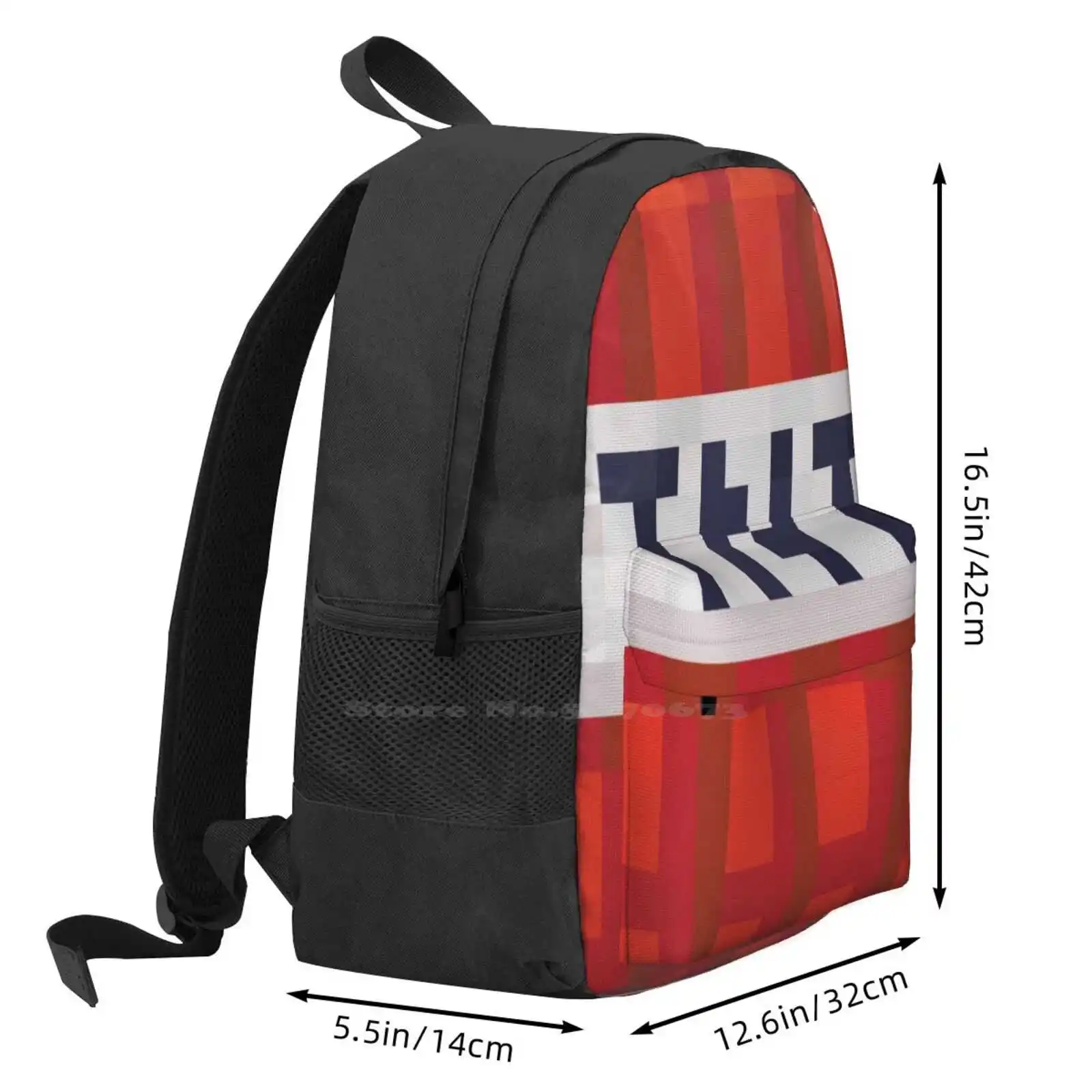 Tnt Block Fashion Travel Laptop School Backpack Bag Tnt Explosion Kids Game Children Mcpc Mcpe