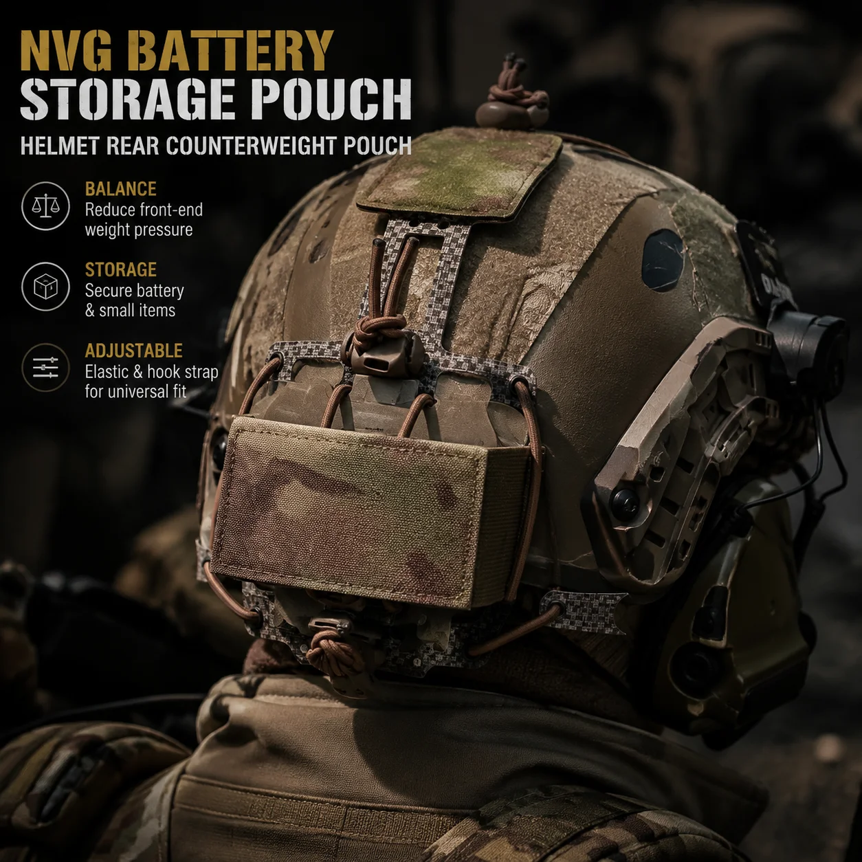 nvg-バッテリーケース-ヘルメットポーチ-伸縮性のある調節可能なタクティカルバッグ-複数のタクティカルヘルメットに適合