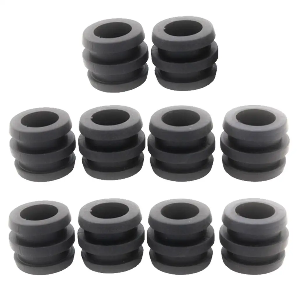 10Pcs/Set 16mm Foosball Table Rod s Buffer Soccer Football Black