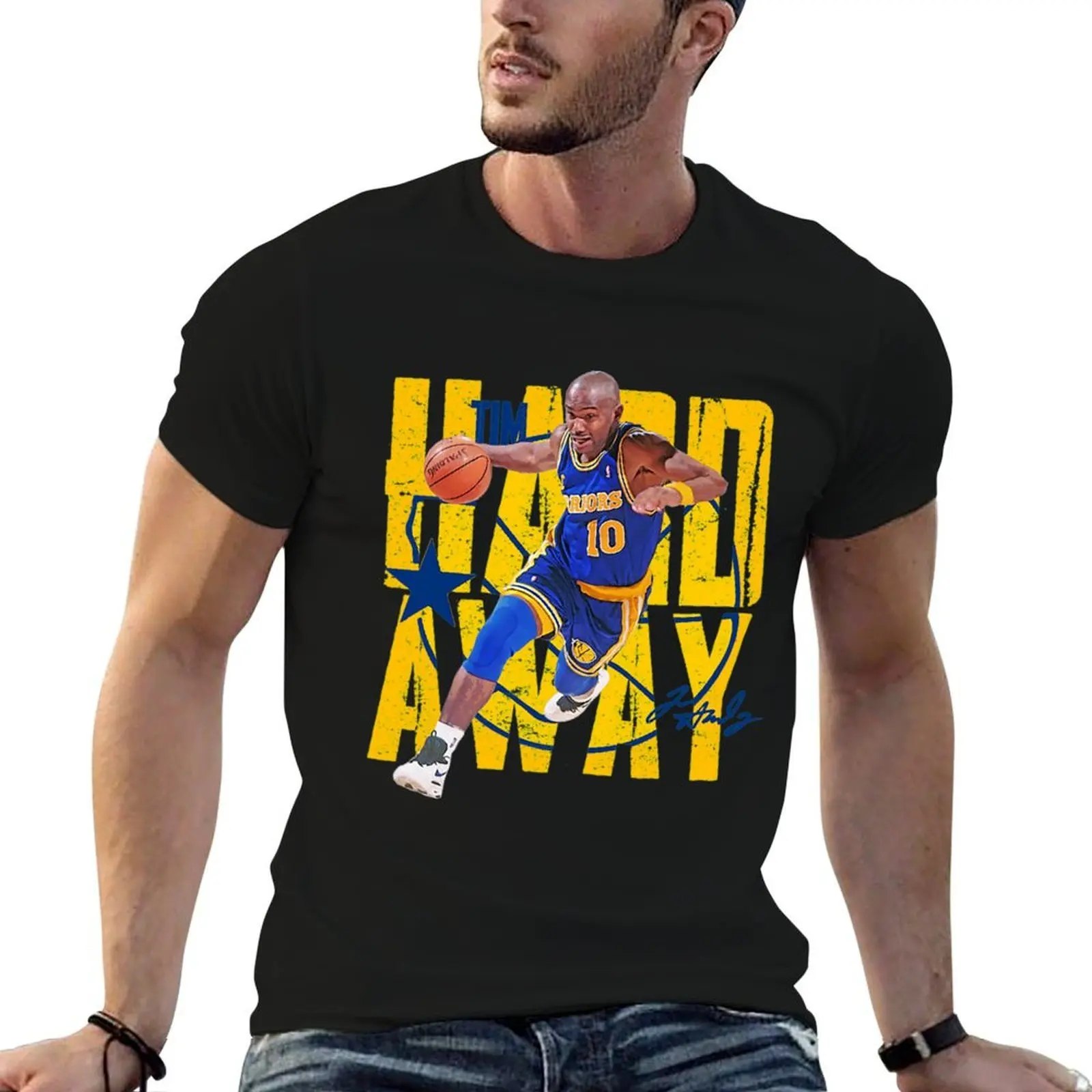 

Tim Hardaway Golden State Warriors T-Shirt funny t shirts dark humor t shirts for man pack white T-Shirt