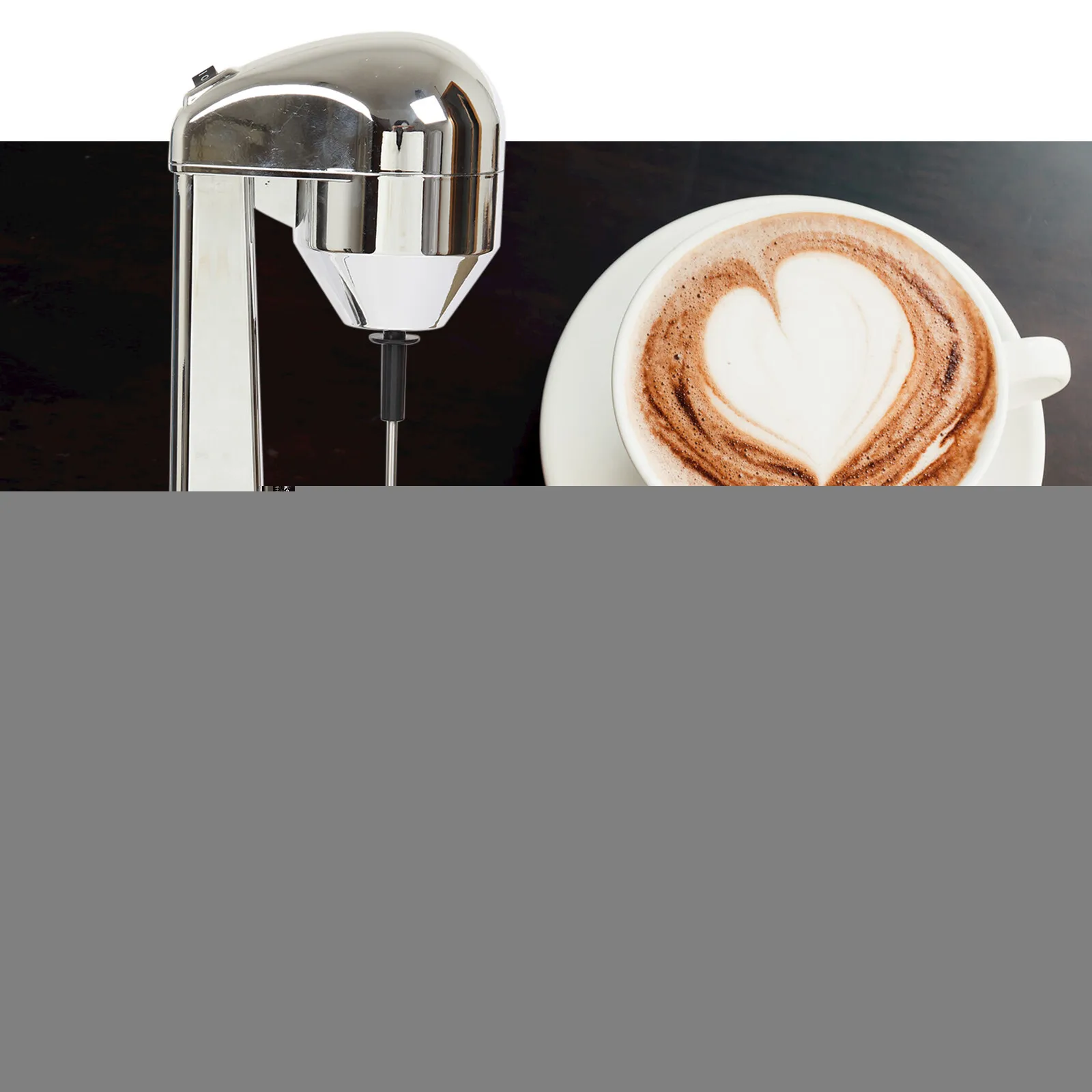 

Миксер для напитков, 100 Вт, блендер для молочного коктейля, кофе, пенопласта, чашка из нержавеющей стали, 2 регулируемые скорости