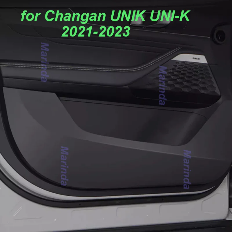 

Противоударные коврики для автомобильной двери для Changan UNIK UNI-K 2021-2023, защитная накладка для Co-pilot, износостойкие аксессуары для интерьера