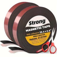 Super adhesive magnetic tape - a flexible and durable rubber strip used for crafts, refrigerators, and dry wipes