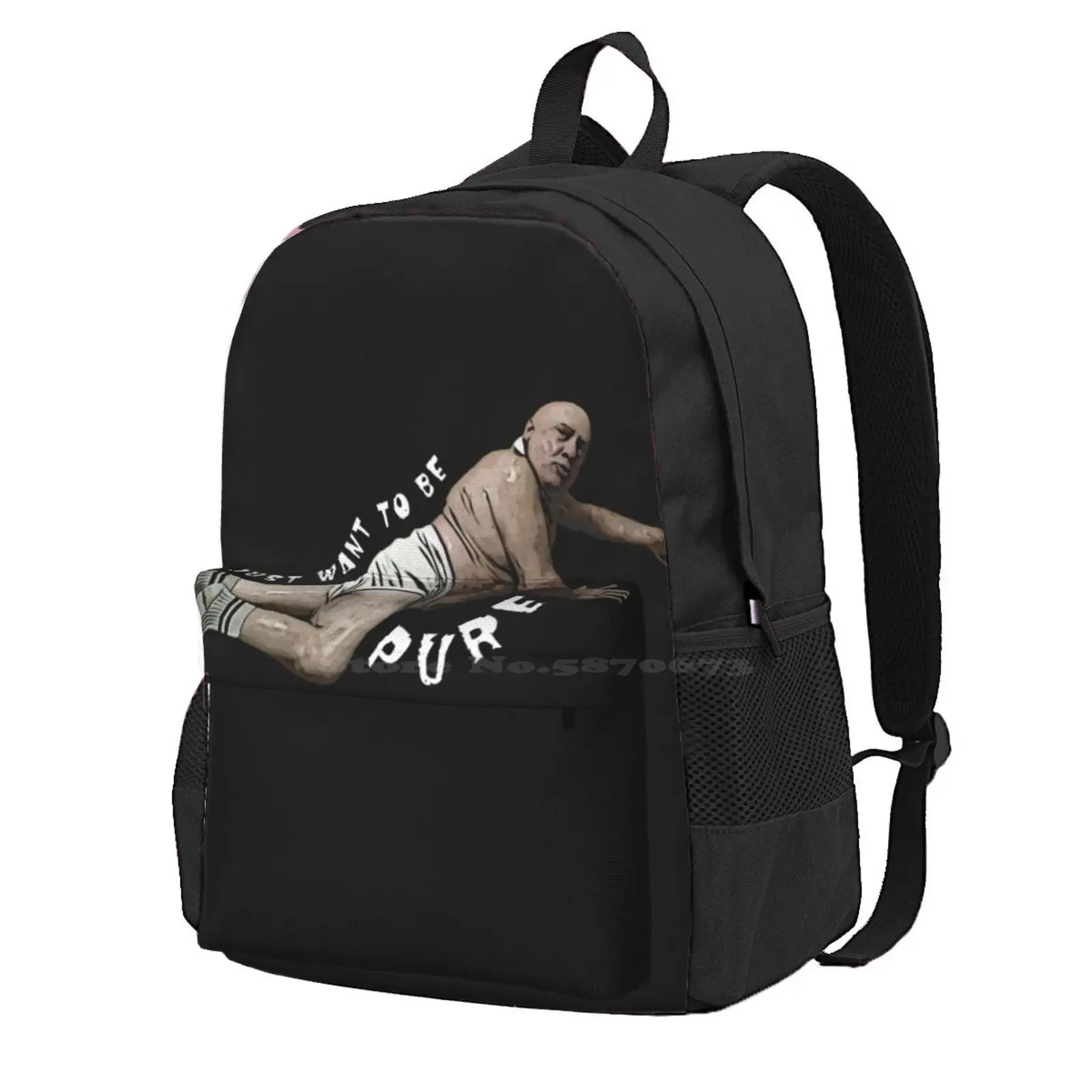 I Just Want To Be Pure Hot Sale Schoolbag Backpack Fashion Bags Its Always Sunny In Philadelphia Charlie Frank Dee Dennis