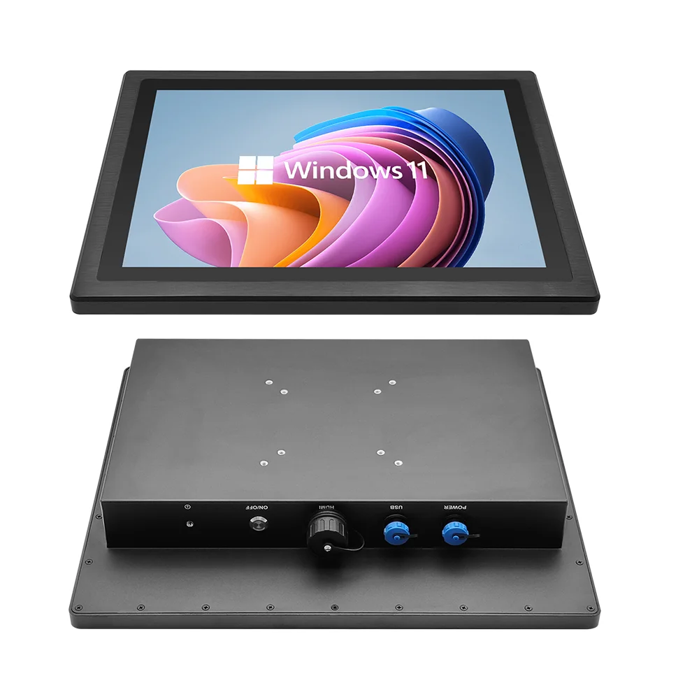 

15 17 19 Inch Outdoor CNC Wall-mounted Capacitive Touch Fully Ip65 Waterproof High Resolution Industrial Monitor