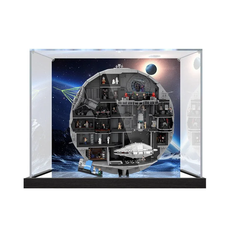 3mm Thick Acrylic Dust Cover,High Clear Acrylic Display Case for 75419, Large Building Block Dust Cover, Blocks Not Included
