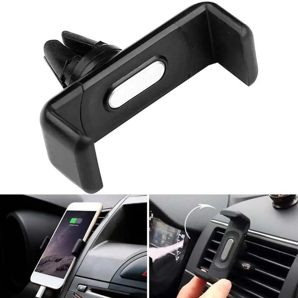 Universal Mini Car Air Vent Phone Holder 360 Degree Rotation Auto Navigation Classic Black Bracket Holder For Phone