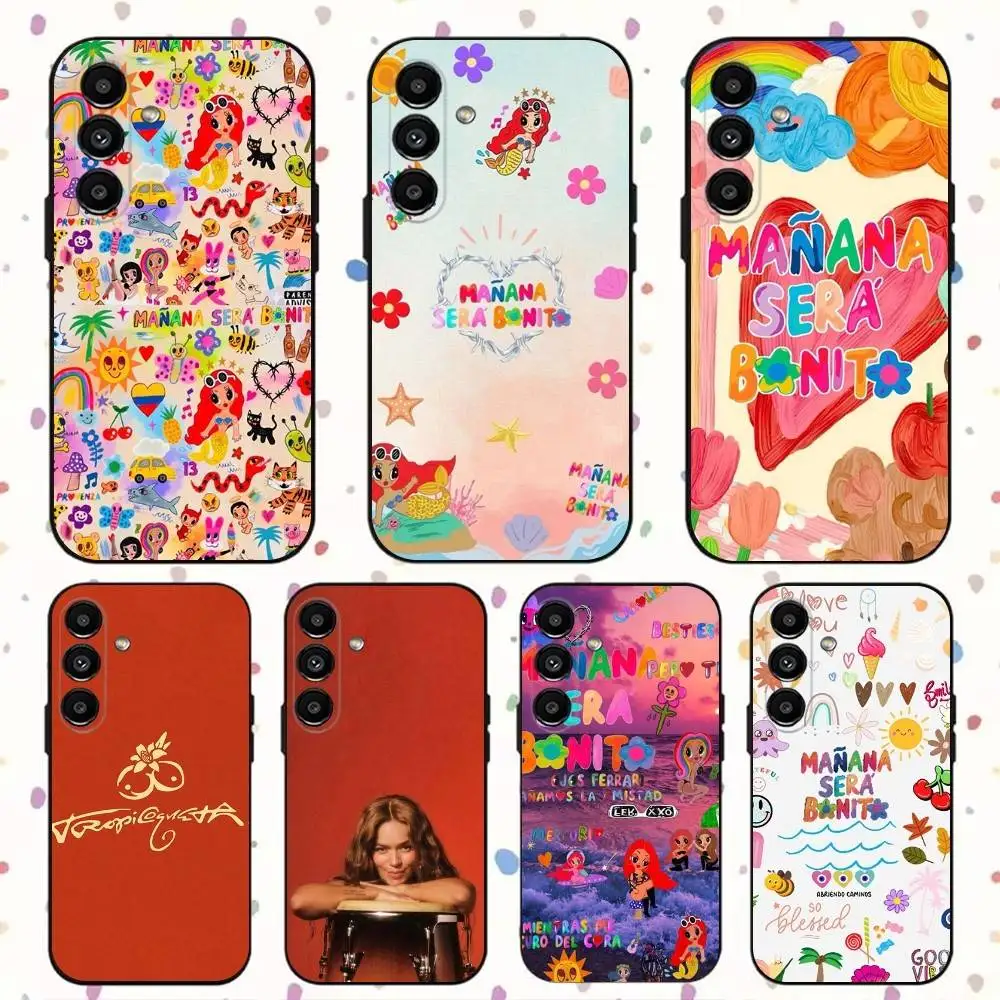 

K-Karol G Manana Phone Case For Samsung S24,S21,S22,S23,S30,Ultra,S20,Plus,Fe,Lite,Note,10,9,5G Black Soft Cover