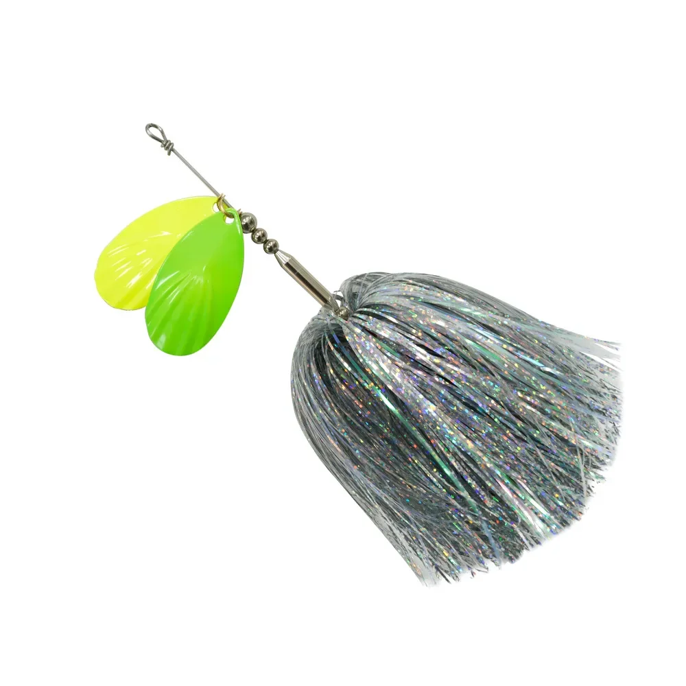 

MUKUN Buzzbait Metal Spinner Fishing Lure Rubber 22cm 45g Jig Spinner Bait Sequin Lure Jig Head Metal Spoons