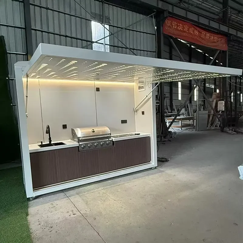 Professional Equipment Outdoor Customer Kitchen Frame Outdoor Kitchen Grill Pizza Oven