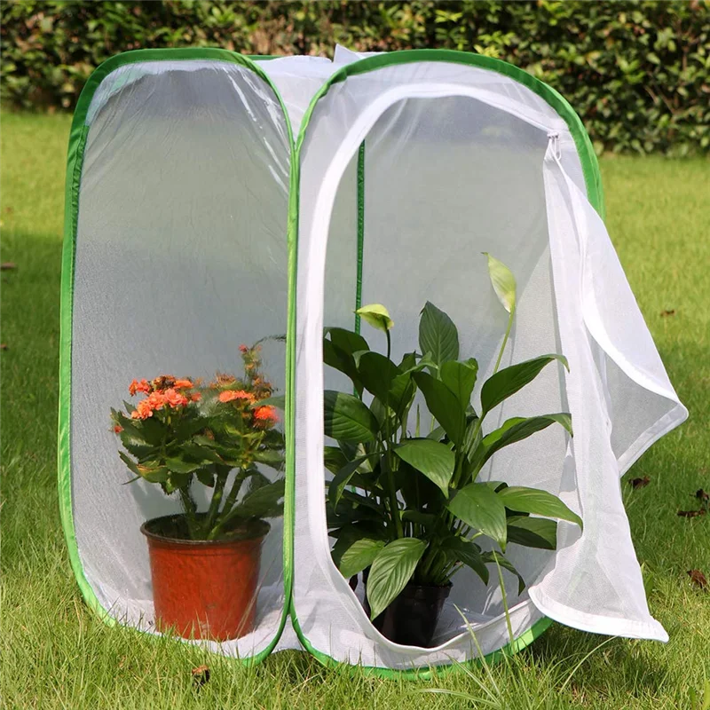 AB09-2-Pack Gabbia per habitat per insetti e farfalle Terrario - Custodia per farfalle (2 X 15,7 X 15,7 X 23,6 pollici) Facile da usare
