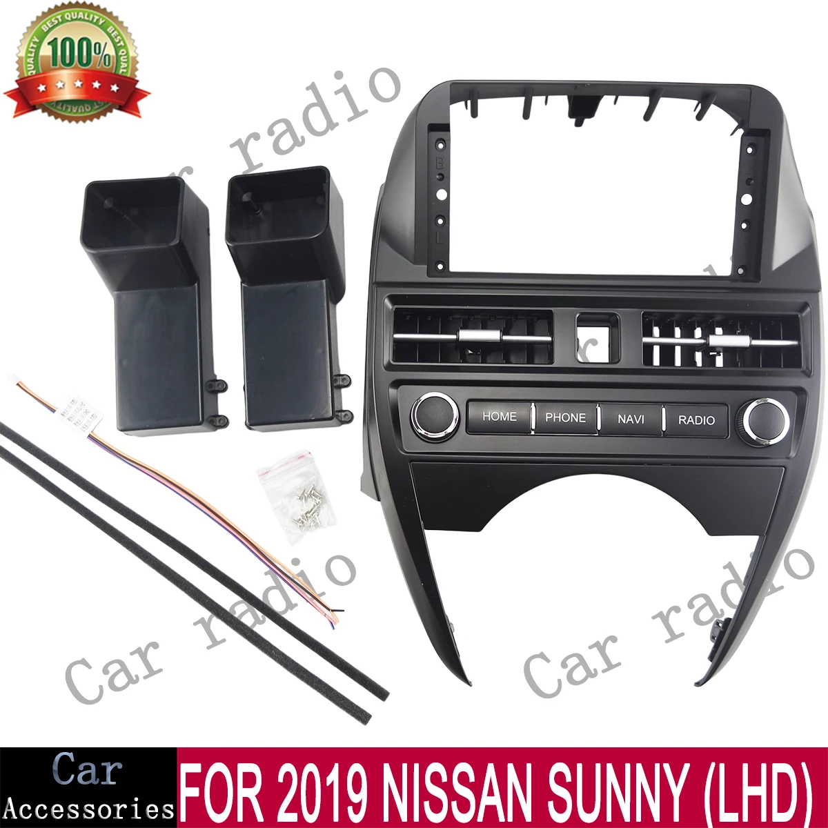 

For 2019 NISSAN SUNNY (LHD) 12.3 Inch Car Radio Android Stereo Frame Player Head Unit Fascia Panel Dash Board Cover
