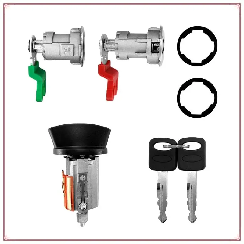 

Car Door Locks Cylinder Lock Kit LC6177 DL5886 For Ford E150 E250 1997-2020 Ignition Lock 703369 597638 Parts Accessories