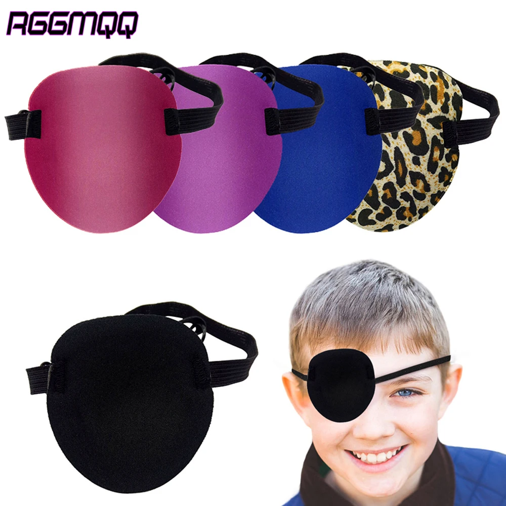RGGMQQ 1PC Adjustable Soft Eye Patch for Kids & Adults – Black Occlusion Mask for Amblyopia Lazy Eye Recovery & Strabismus