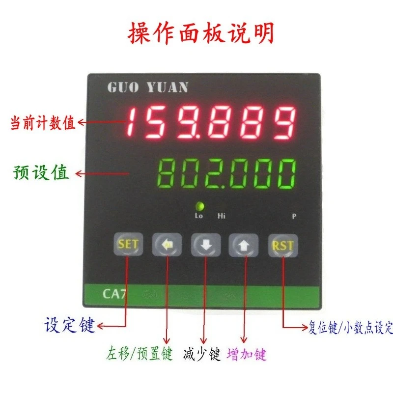 CA7-PS6S2 High-Precision Digital Length Meter Industrial Electronic Meter Counter