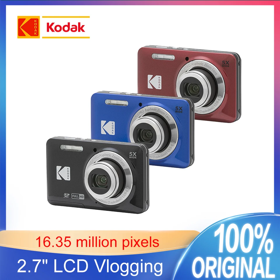 KODAK PIXPRO FZ55 16MP Digital Camera Optical Zoom 28mm Wide Angle