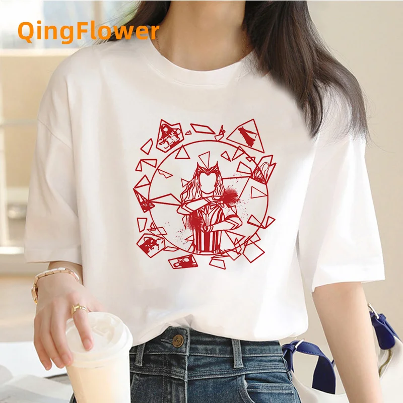 Wanda Maximoff Summer Top T Shirt Women Anime White T Shirt Streetwear T Shirt Anime