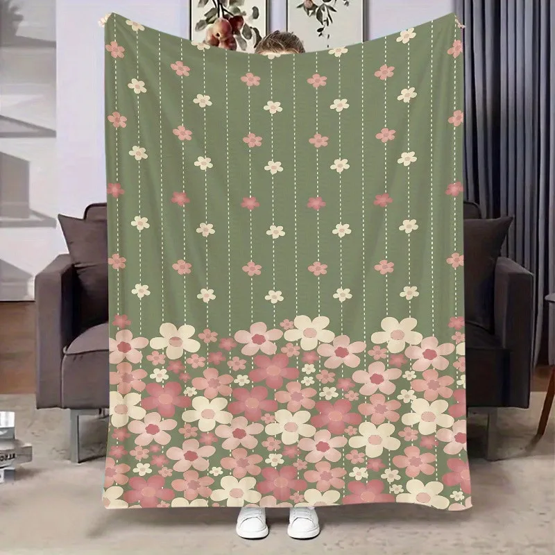 

Флисовое одеяло с цветочным принтом — мягкое и удобное всесезонное одеяло