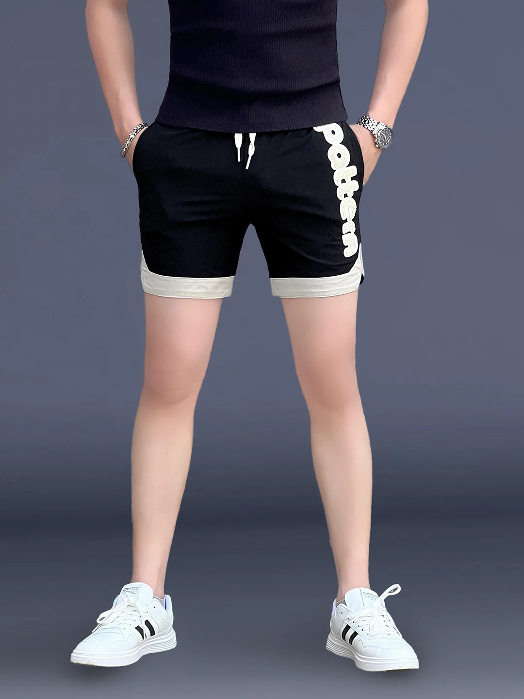 

Мужские летние дышащие брюки из ледяного шелка для бега и отдыха, прямого кроя, облегающие, для активного образа жизни