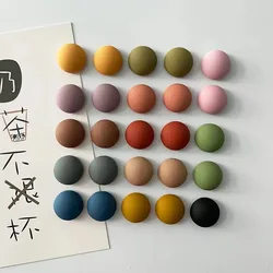 10pcs Cartoon Fridge Magnets Frosted Round Magnets Nordic Personalized Home Decor Whiteboard Photo Message Board Home Decor