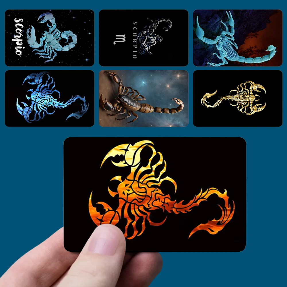 Cartoon S-Scorpion Stickers New Cartoon Card Debit Bank Charge Card Bus Metro Waterproof Sticker Decal Decoration