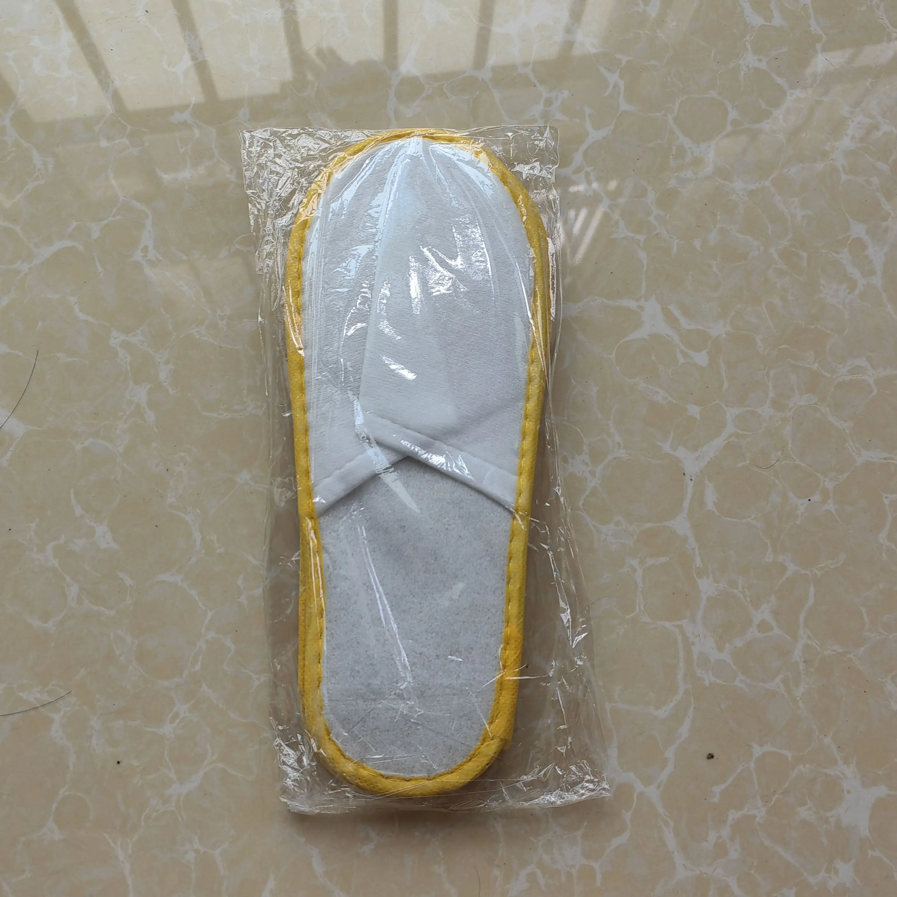 ORCHA LISA 50 Pairs Of Disposable Slippers For Hotel Floor Indoor Guest Salon Non-slip Big Size White Grey