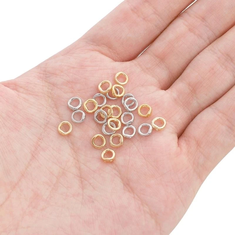

Sturdy Double Hole Connector Rings Jewelry Clasps Double Hole Connectors for Jewelry and Crafts