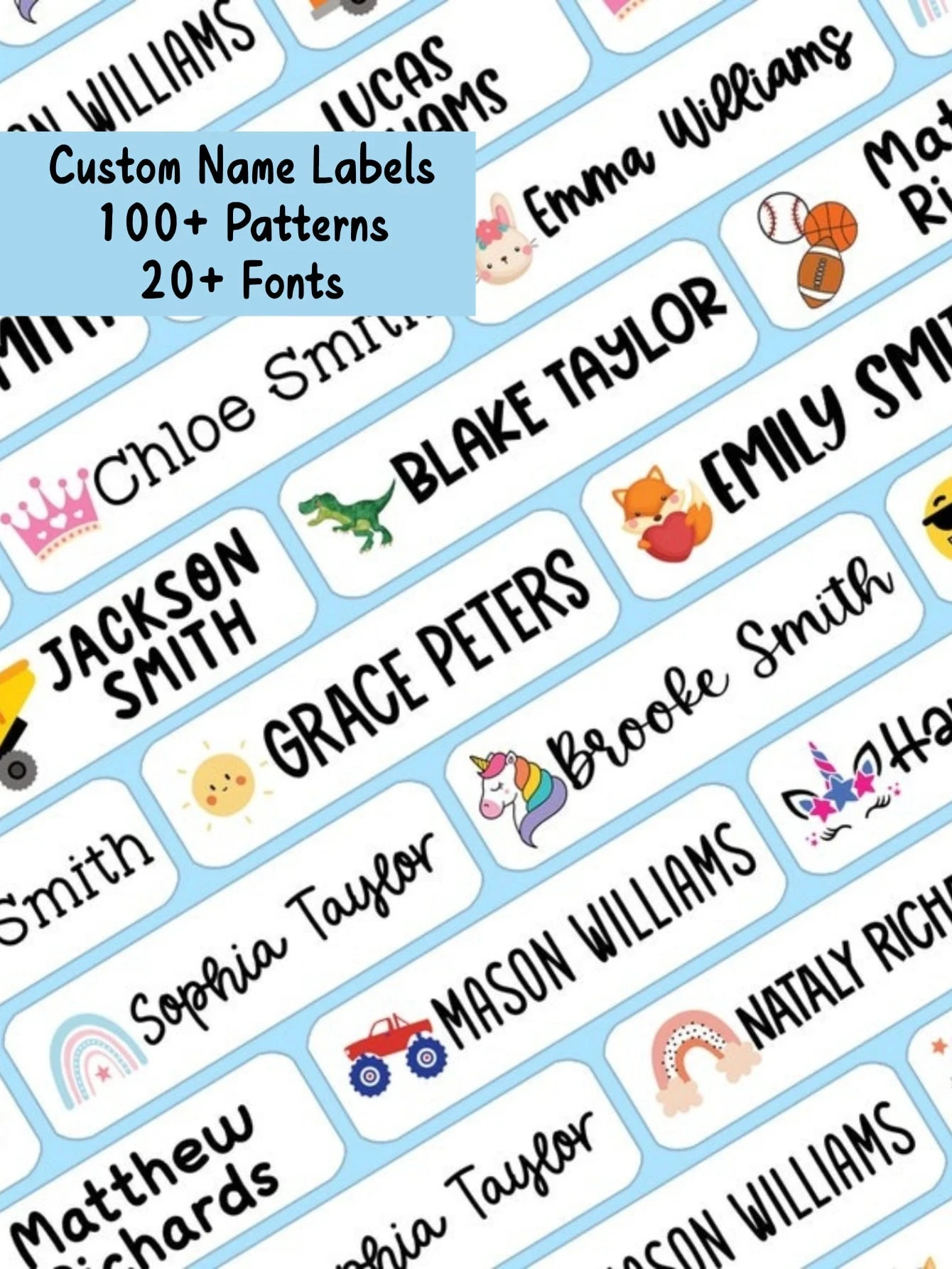 

Персонализированные наклейки с именами на заказ, водонепроницаемые этикетки для детского сада, дошкольного возраста, ланч-боксы для школы, бутылки с водой, студенты, малышей