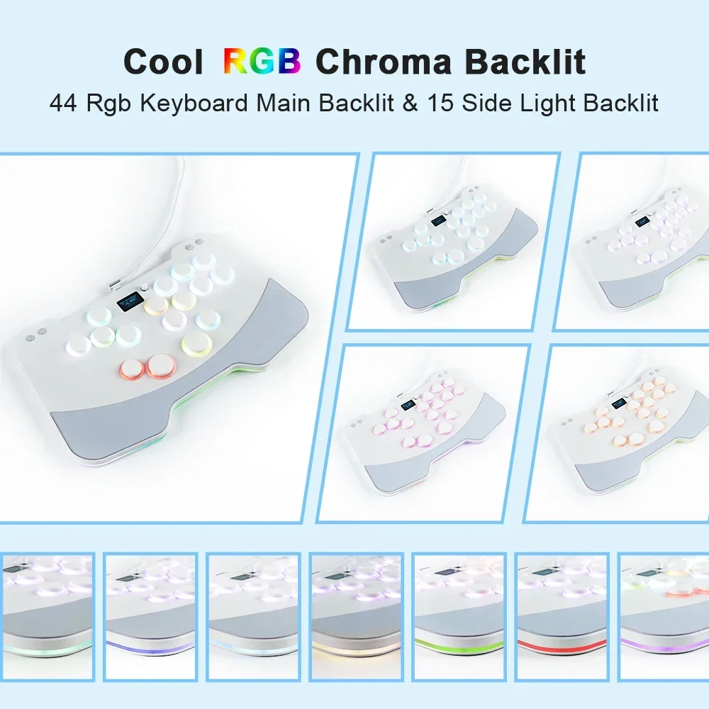 2025 EAEY Metal Split Leverless Arcade Controller – All-Button Layout, Metal Body for PC/PS4 High Quality