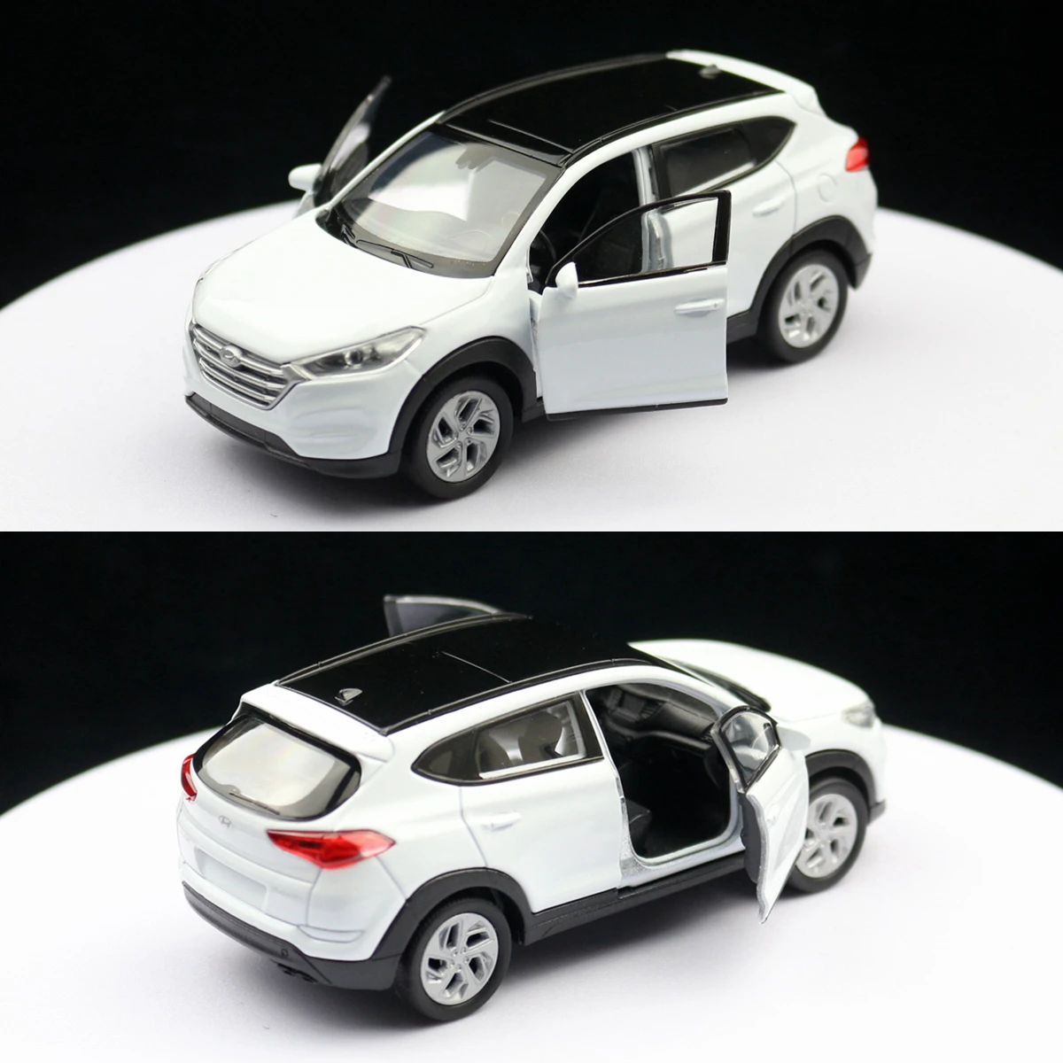 1/36 Hyundai Tucson SUV Spielzeugauto Modell Welly Diecast Legierung Fahrzeug Miniatur Zurückziehen Sammlung Geschenk Für Kinder Jungen Kind