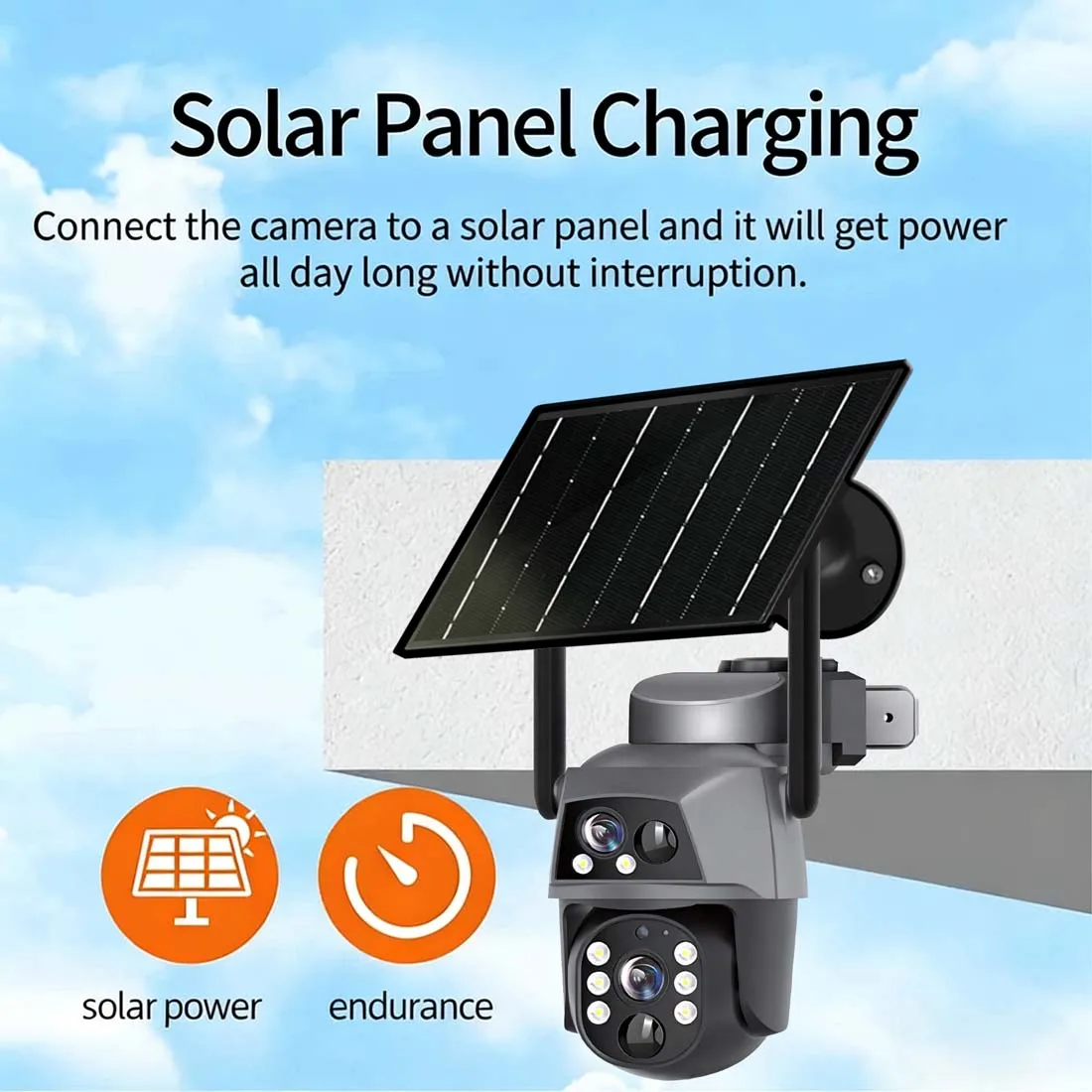 PEGATISAN 8MP 4K 4G Dual Lens Camera Solar PIR Human Detection WIifi Night Vision Security Video IP Camara Battery CCTV Monitor