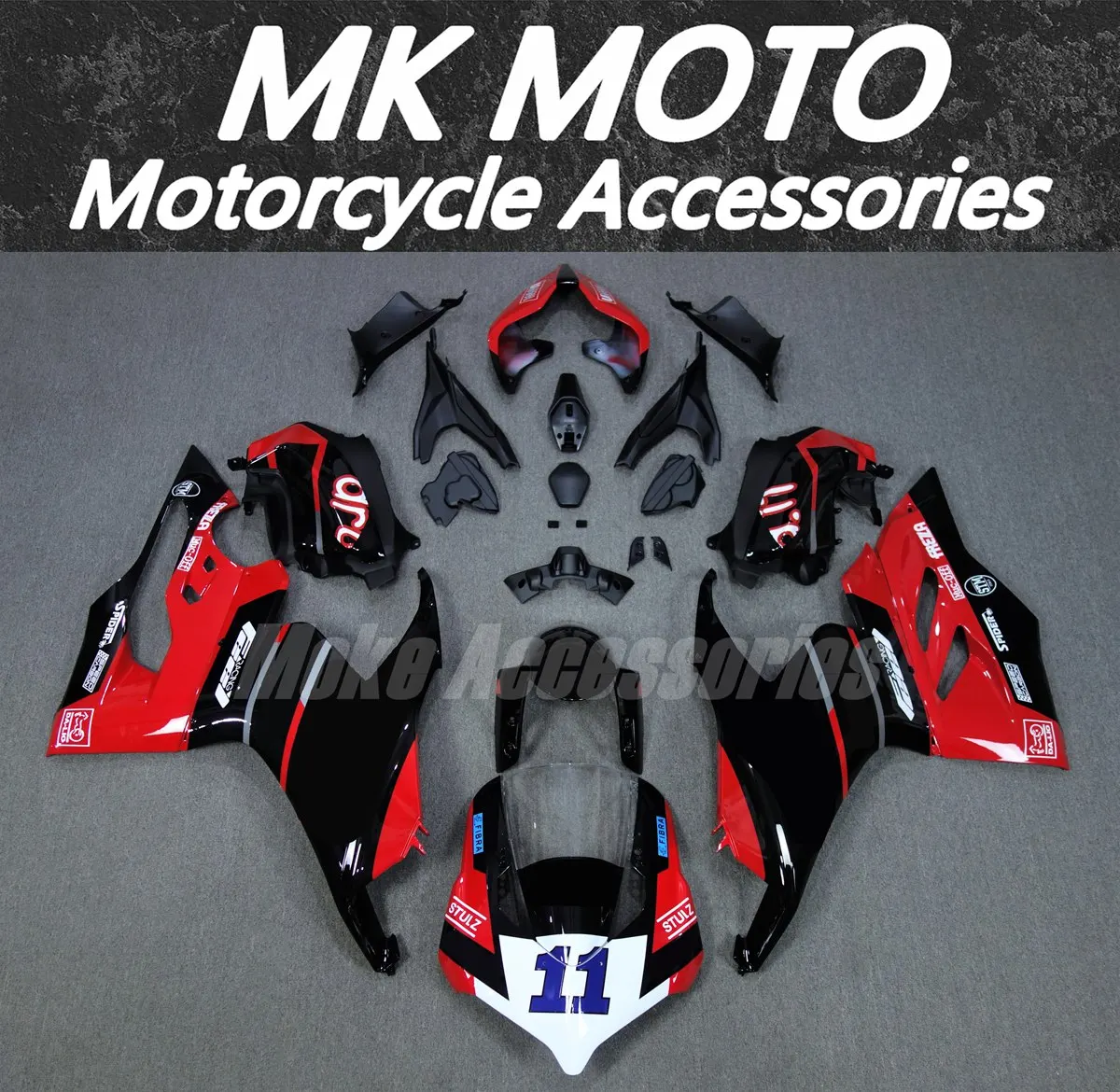 

Fairings Kit Fit For Panigale v2 2020 2021 2022 2023 2024 Bodywork Set 20 21 22 Abs High Quality Injection Red Black