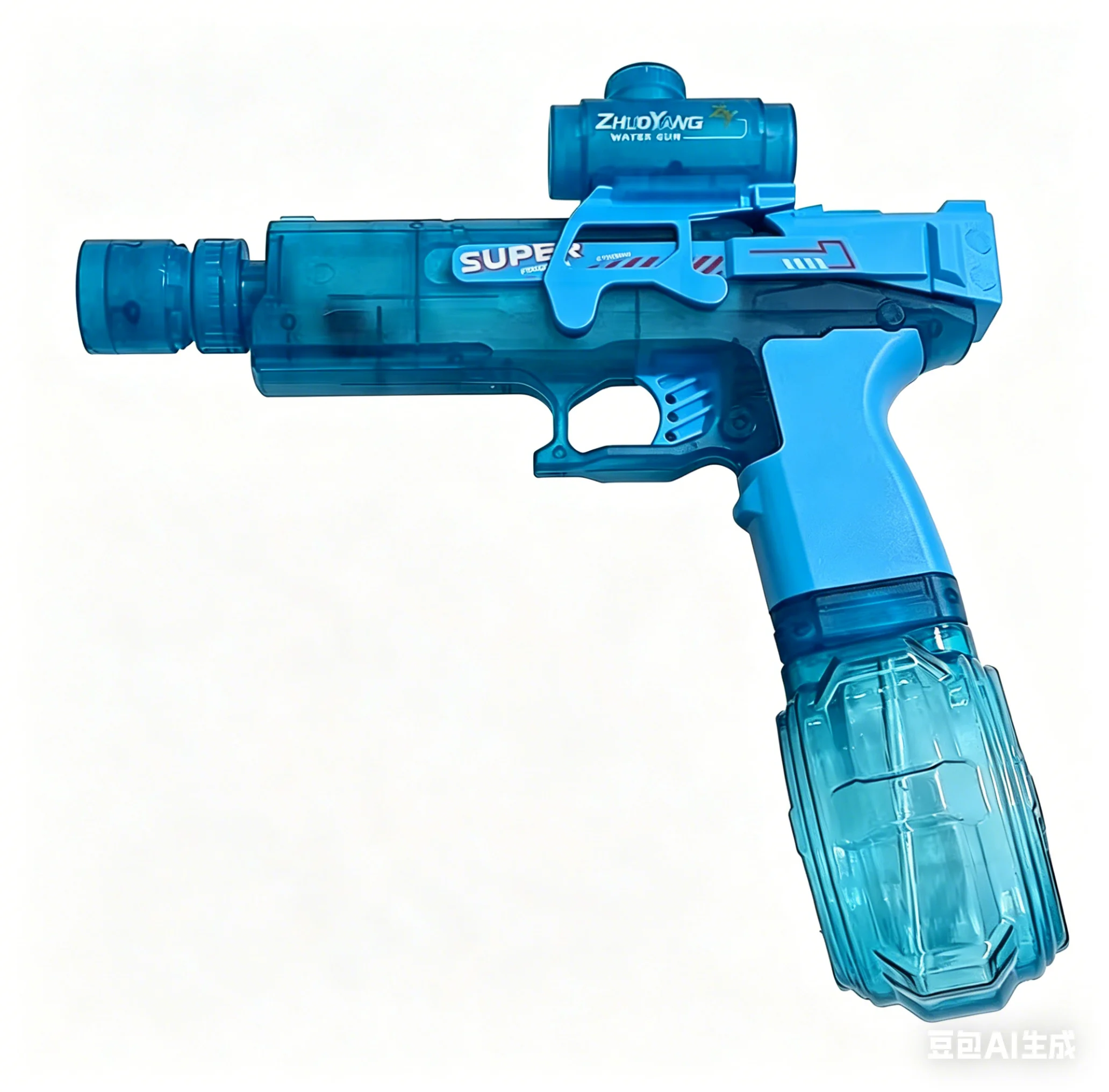 Fire Rat Ice Rat Volautomatisch elektrisch waterpistool met vuurspray, knipperende lampjes en terugslagsimulatie, groot bereik, grote capaciteit, geschikt voor kinderen en volwassenen, strand- en
