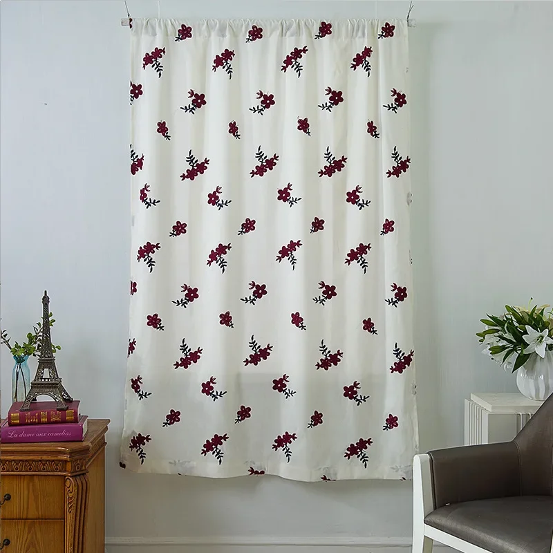 Printing Roman Blinds Short Kitchen Door Tie Up Curtains Blackout Shade Short Curtain for Kitchen Window Valance Blackout