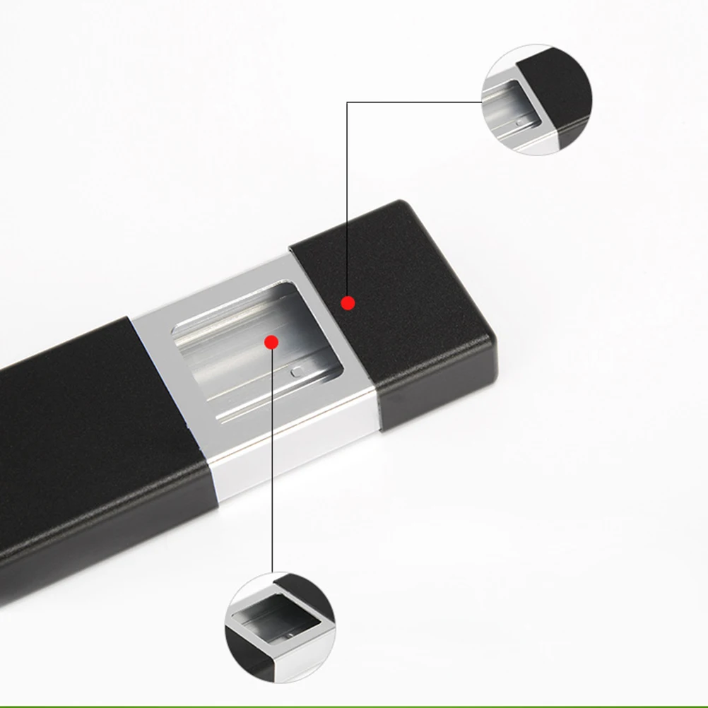 

Portable Aluminum Alloy Mini Ashtray Drawer Type Pulling Design Pocket Cigarette Extinguisher Outdoor Rustproof