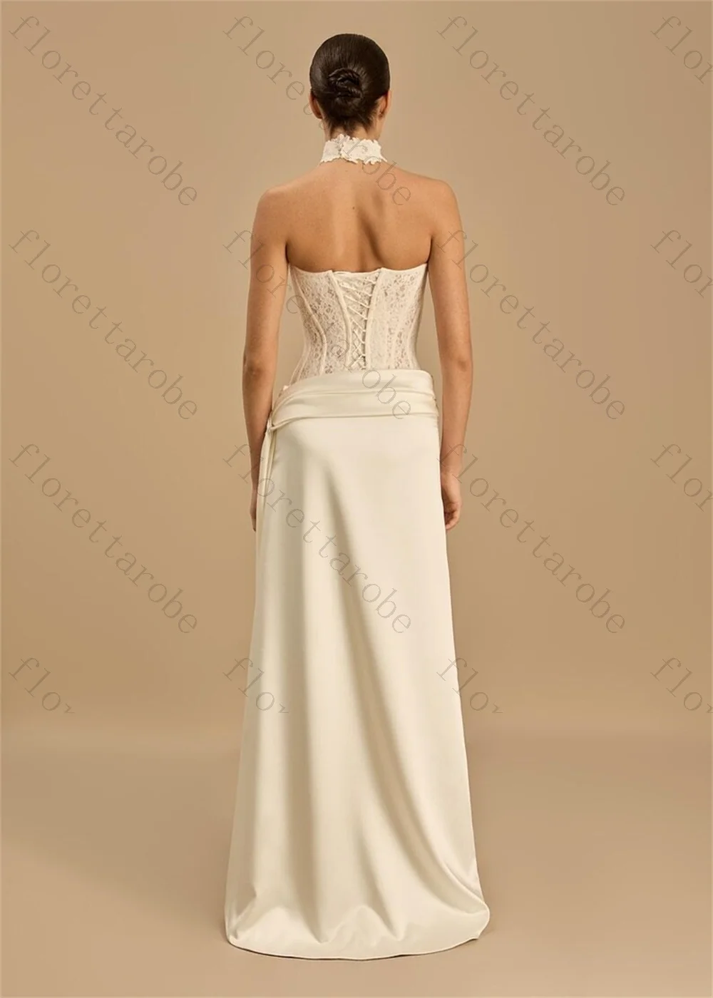 Customized White Elegant Mermaid Satin Wedding Dresses Exquisite Sweetheart Neck Open Back Floor-Length Bridal Dress for 2026