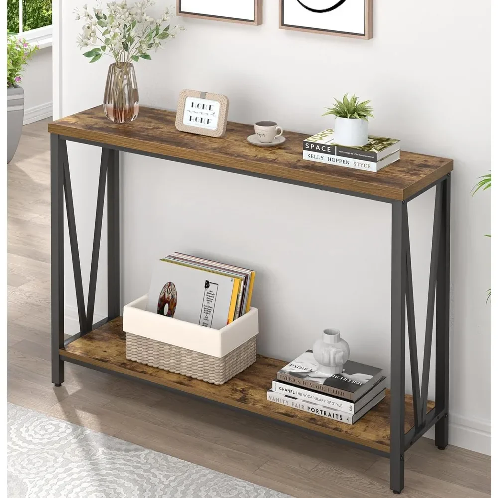 

Entryway Table, Narrow Sofa Console Tables Behind Couch, for Hallway Entrance Living Room, Modern Entry Table