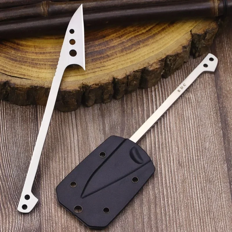 2024 nova faca de bolso, faca de pesca damdoors 440c faca de caça de aço de uma peça + bainha k, faca de ferramenta de acampamento edc