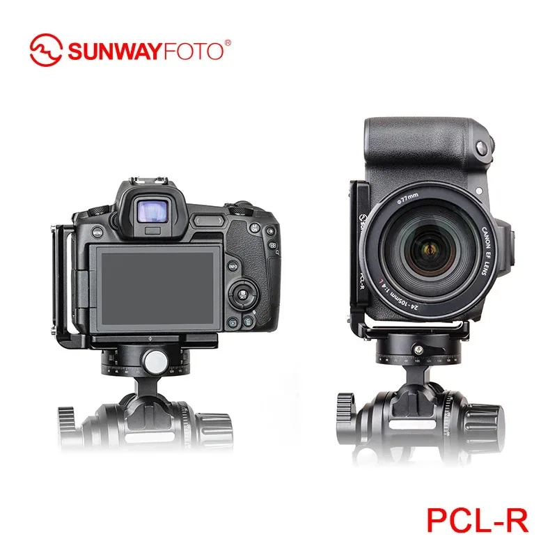 SUNWAYFOTO PCL-R ترايبود رئيس لوحة الإفراج السريع ل كونان EOS R ترايبود رئيس L-قوس محددة الألومنيوم الإفراج السريع