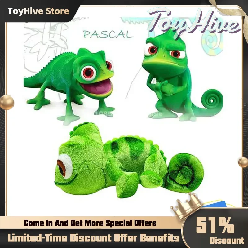 Pluszak Pascal 15cm Roszpunka Kameleon Zabawka Pluszowa Pascal Maskotka Pluszowa Roszpunka na Ramię Zabawki Prezenty