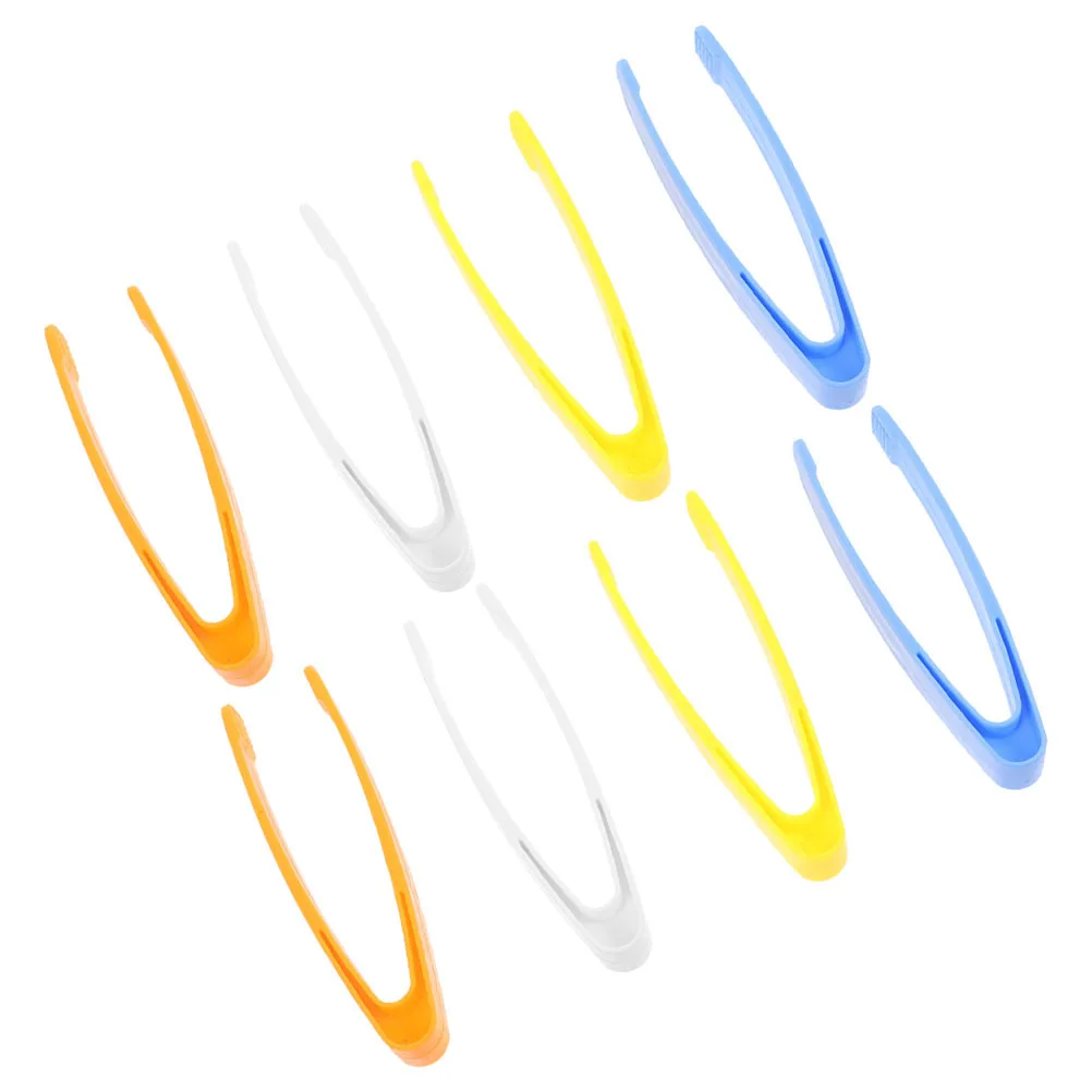 8 pezzi pinzette di plastica per bambini strumento di formazione per abilità motorie fini artigianato progetti fai da te attività di apprendimento scolastico esperimenti di perline