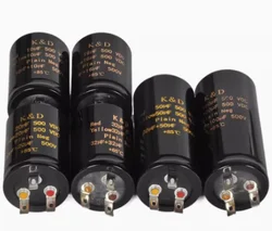 100+100uf,50+50uf,32+32uf,20+20uf 500V Audio Electrolytic Double Amplifier Capacitors Dropship