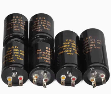 100+100uf,50+50uf,32+32uf,20+20uf 500V Audio Electrolytic Double Amplifier Capacitors Dropship